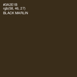 #3A2E1B - Black Marlin Color Image